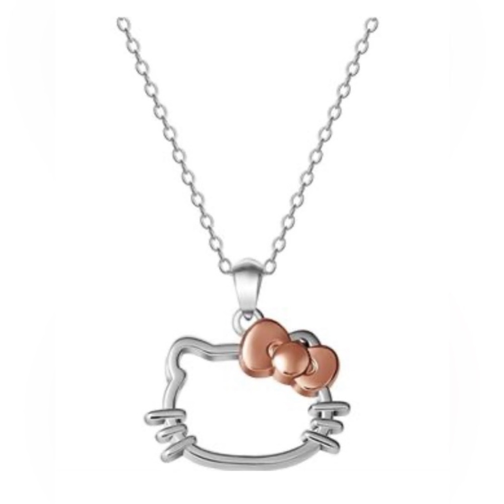Hello Kitty Necklace Sterling Silver NWT